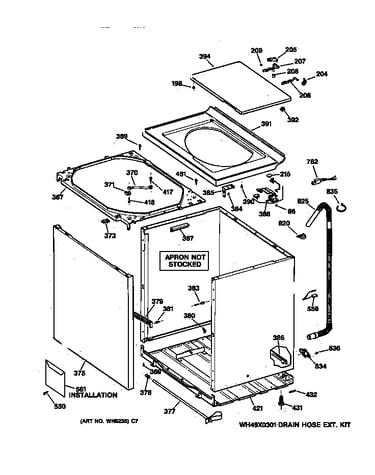 Cabinet, cover & front panel