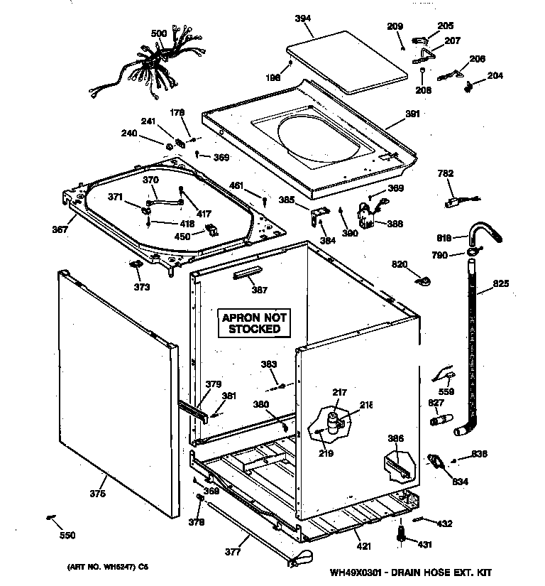 Cabinet, cover & front panel