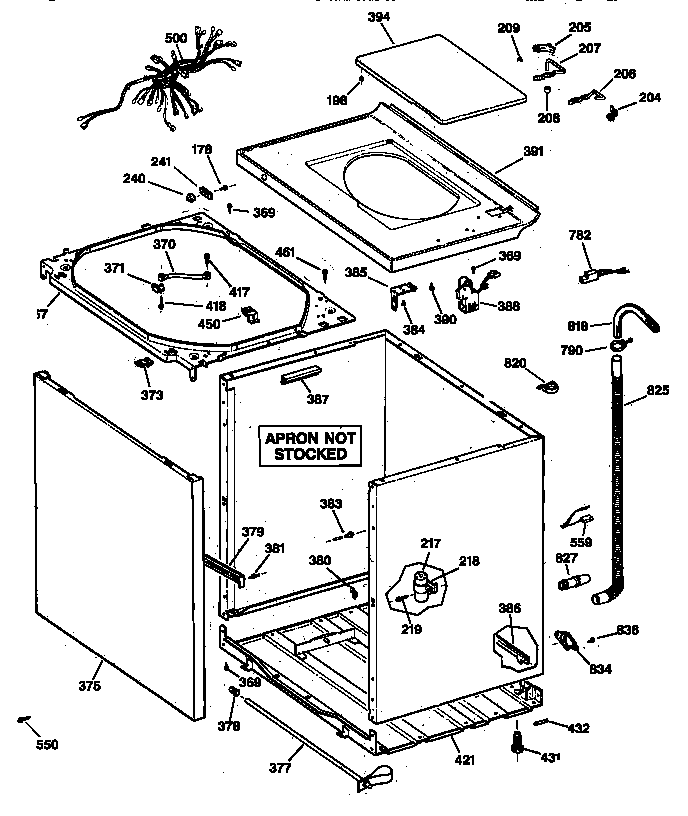 Cabinet, cover & front panel