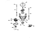 GE WCCB2050T8AC suspension, pump & drive components diagram