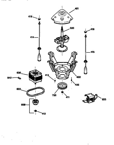 Suspension, pump & drive components