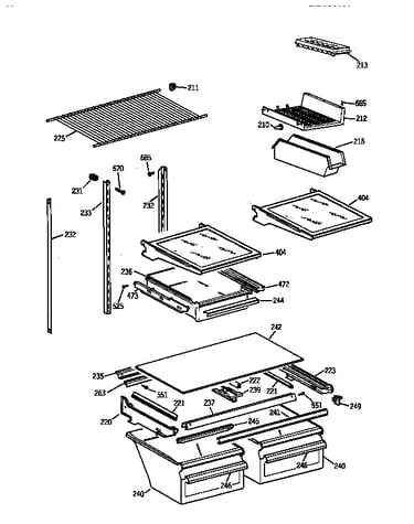 Shelf parts