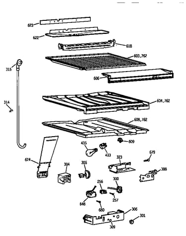 Compartment separator parts