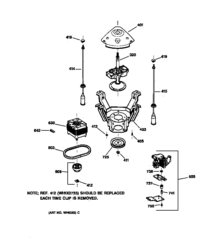 Suspension, pump & drive components