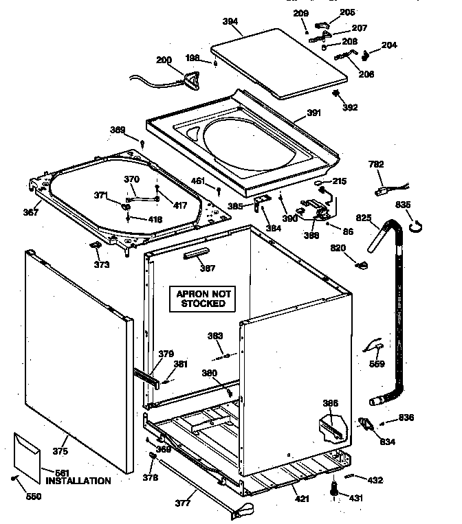 Cabinet, cover & front panel