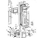 GE TFX30PRYFAA freezer door diagram