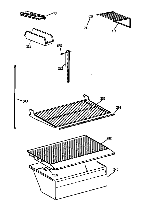 Shelf parts
