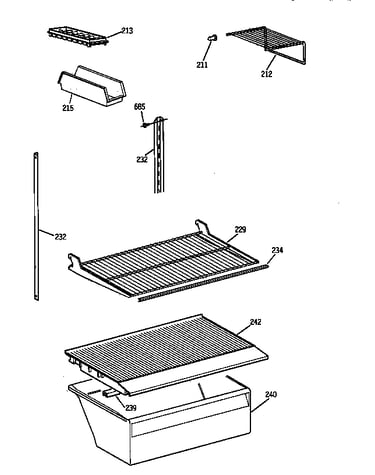 Shelf parts