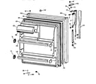 Hotpoint CTX18GAZCRWW fresh food door diagram