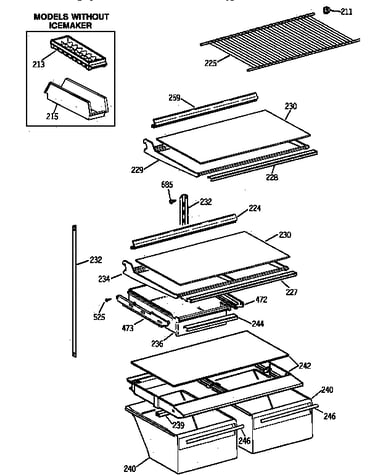 Shelf parts