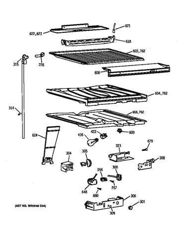 Compartment separator parts