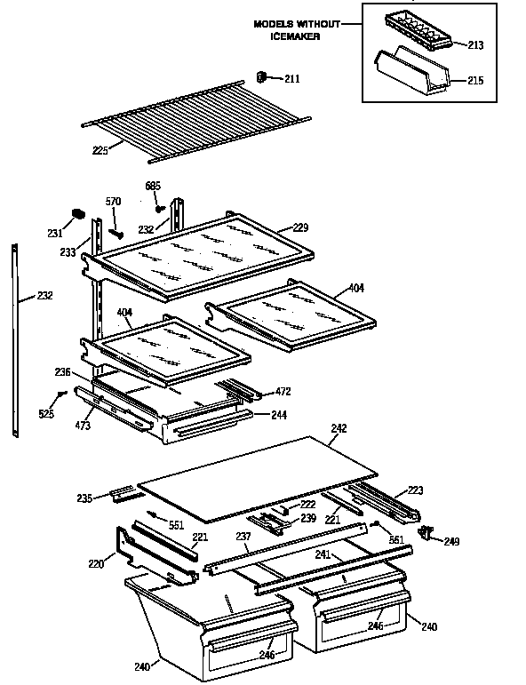 Shelf parts
