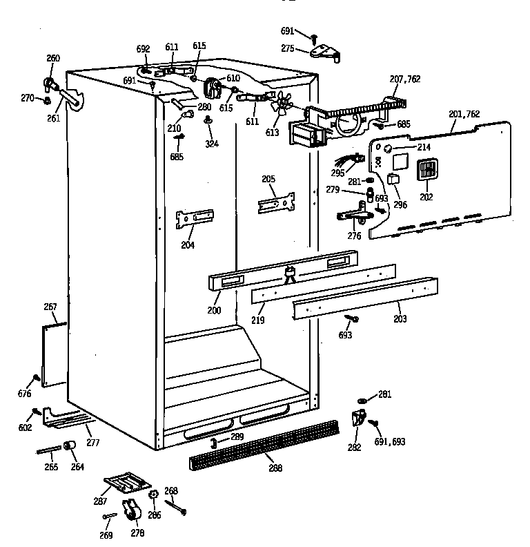 Cabinet parts