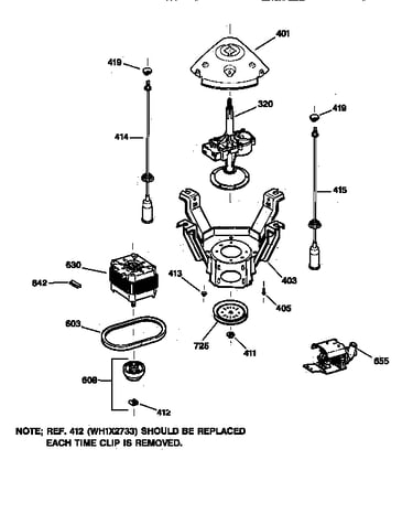 Suspension, pump & drive components