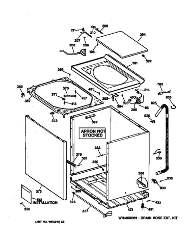 Cabinet, cover & front panel