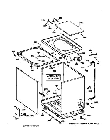 Cabinet, cover & front panel
