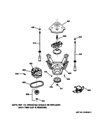 Suspension, pump & drive components
