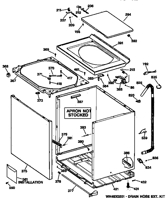 Cabinet, cover & front panel