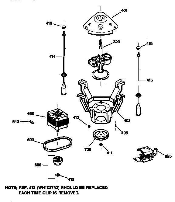 Suspension, pump & drive components