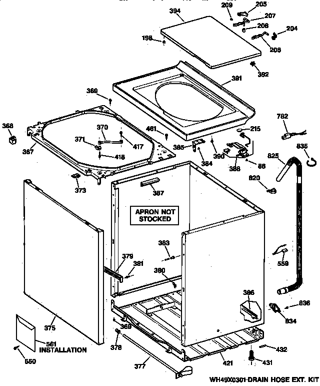 Cabinet, cover & front panel