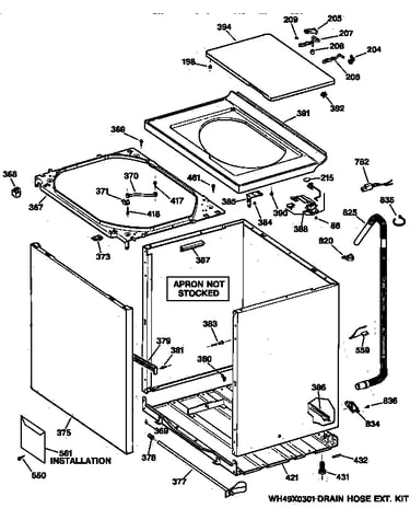 Cabinet, cover & front panel