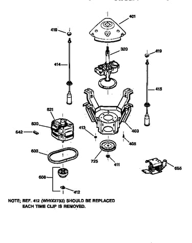 Suspension, pump & drive components