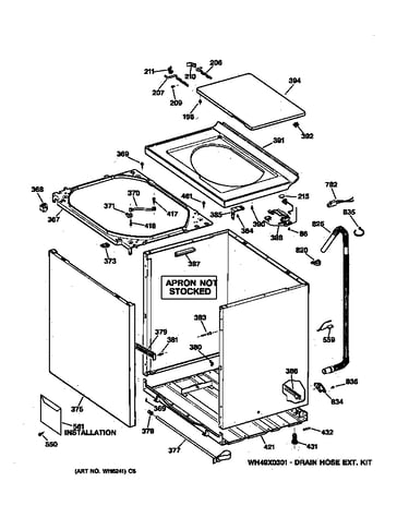 Cabinet, cover & front panel