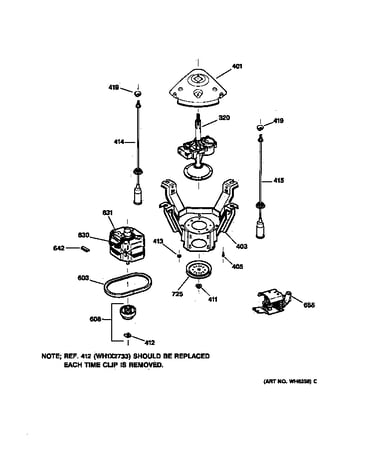 Suspension, pump & drive components