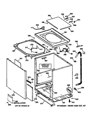 Cabinet, cover & front panel