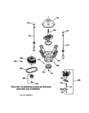 Suspension, pump & drive components