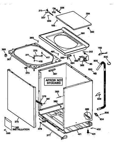 Cabinet, cover & front panel