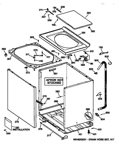 Cabinet, cover & front panel