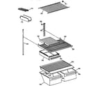 Hotpoint CTX18BAXXRAD shelf parts diagram