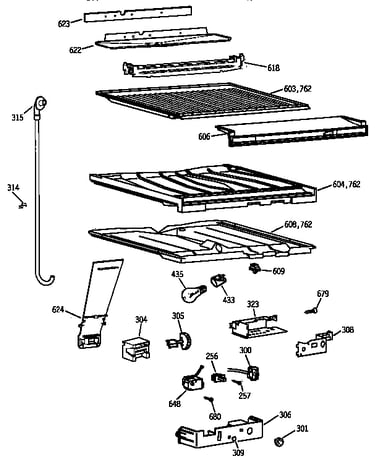 Compartment separator parts