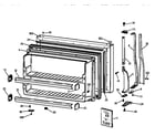 Hotpoint CTX18BAXQRWH freezer door diagram