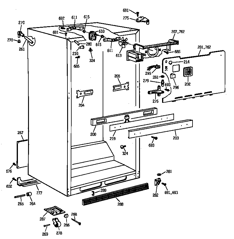 Cabinet parts