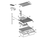 Hotpoint CTX18BAXQRAD shelf parts diagram