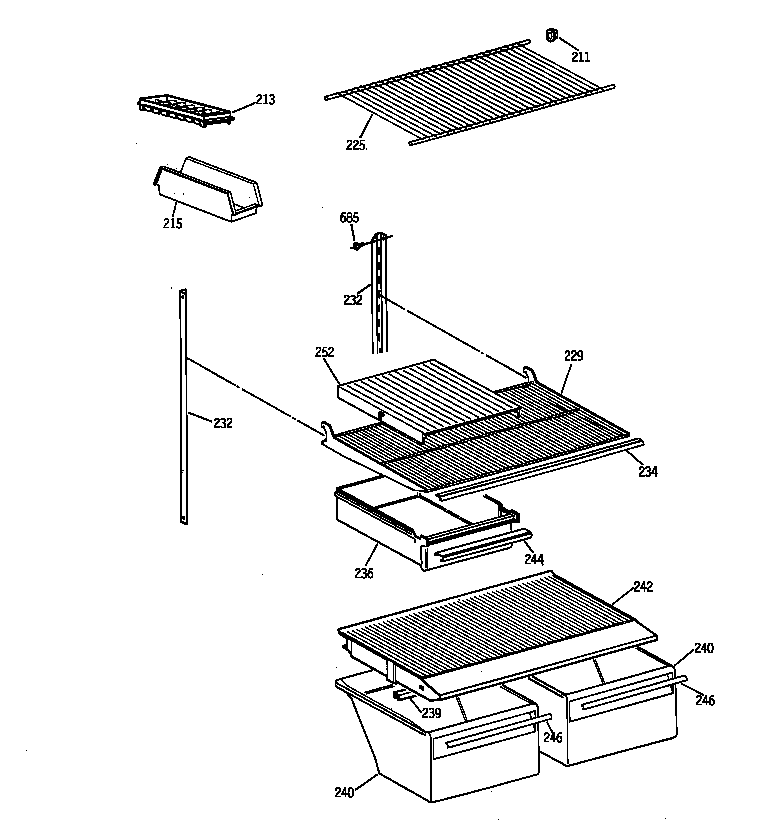Shelf parts