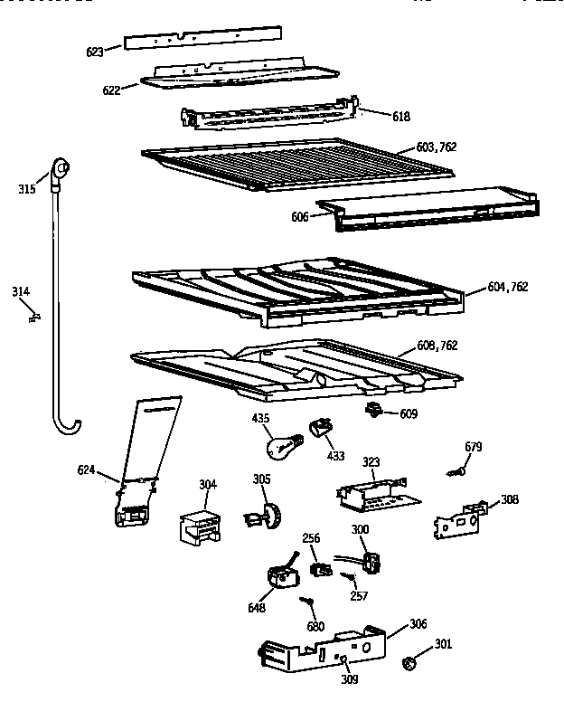 COMPARTMENT SEPARATOR PARTS