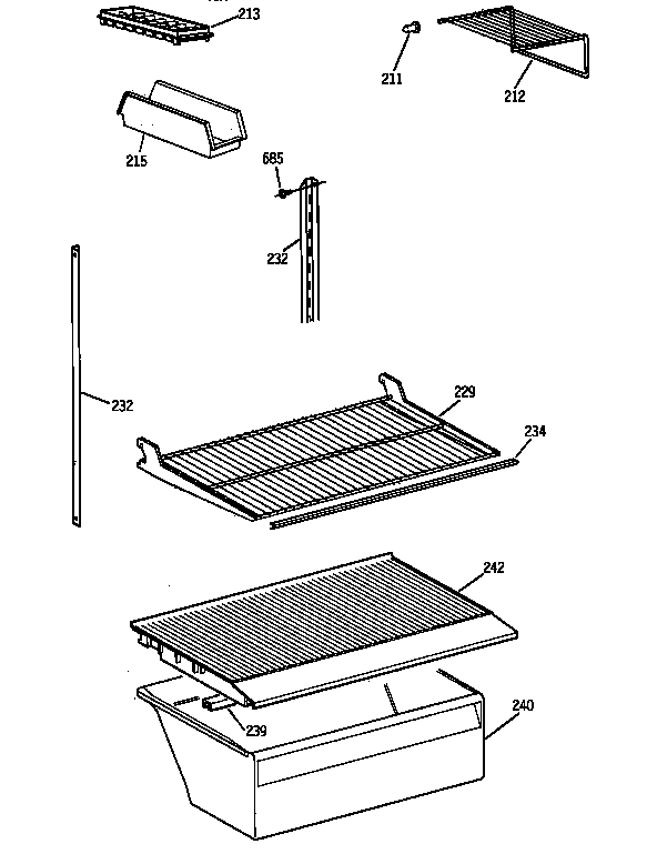 Shelf parts
