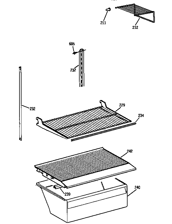 Shelf parts