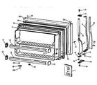 Hotpoint CTX18EAZKRAA freezer door diagram