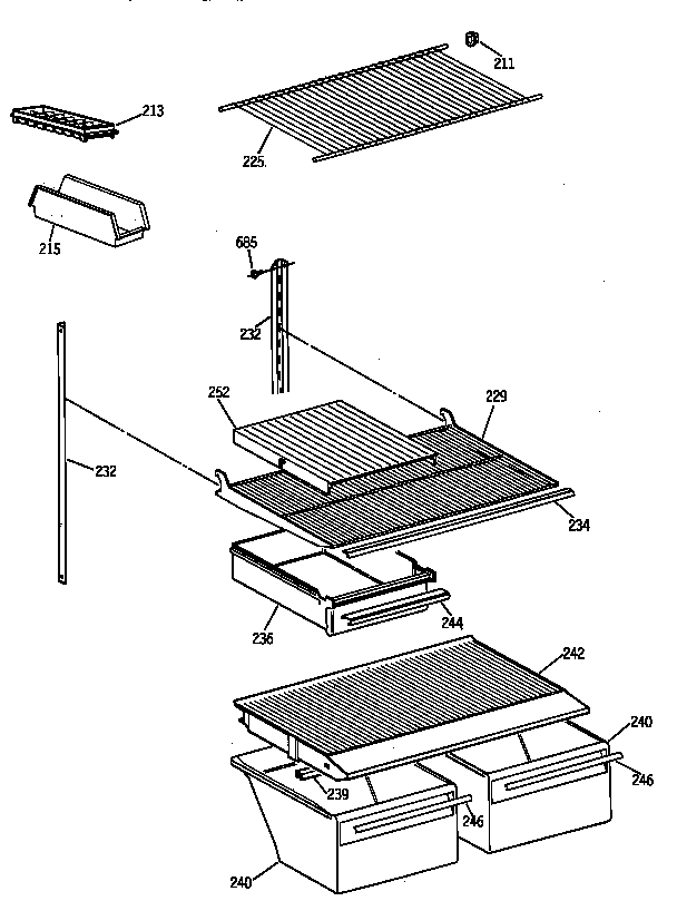 Shelf parts
