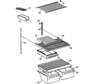 Hotpoint CTX18EAZLRAA shelf parts diagram
