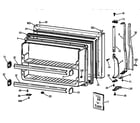 Hotpoint CTX18GAZLRWW freezer door diagram