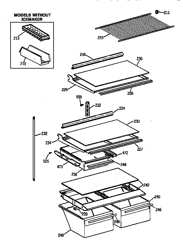 Shelf parts