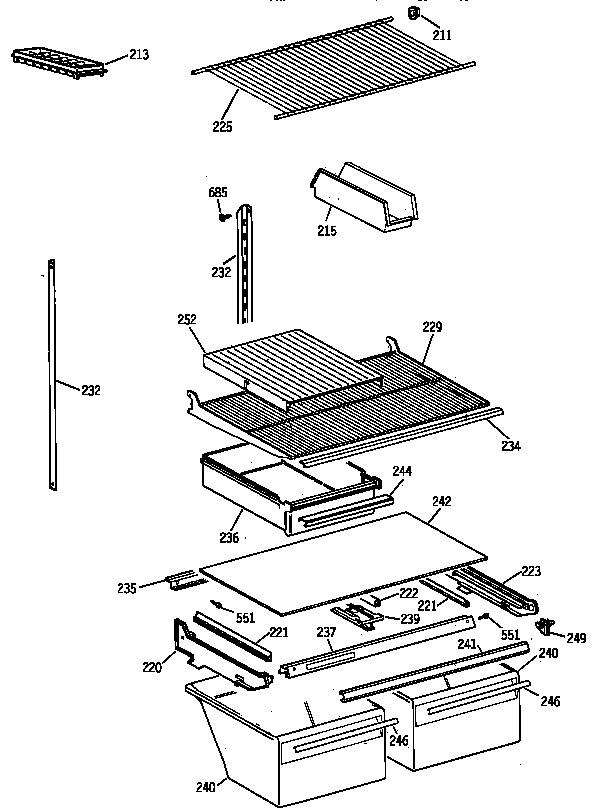 Shelf parts