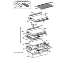 Hotpoint CTX21GAXSRAA shelf parts diagram