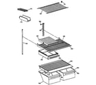 GE MTX18BAXNRAD shelf parts diagram