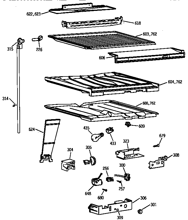 COMPARTMENT SEPARATOR PARTS